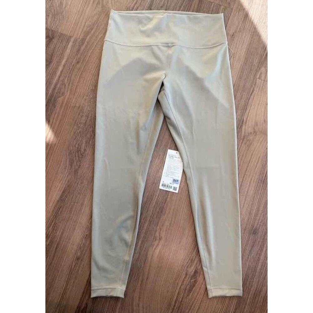 Lululemon Wunder Train 28" Leggings Women's Size 14 Everlux Sheer Oak NEW